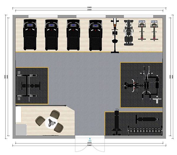 80平方健身房配置方案-广西星空xk体育健身器材有限公司 80平方健身房配置方案-广西星空xk体育健身器材有限公司
